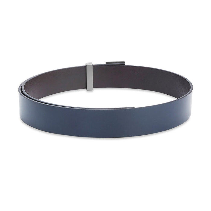 Tommy Hilfiger Cesar Men Leather Reversible Belt Navy