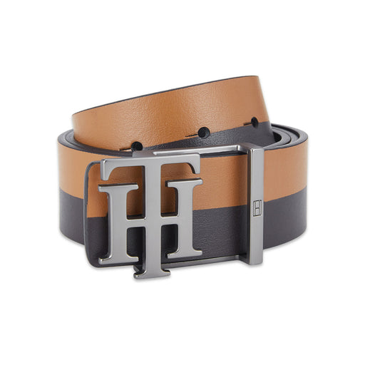 Tommy Hilfiger Ainsley Mens Leather Belt Navy Tan