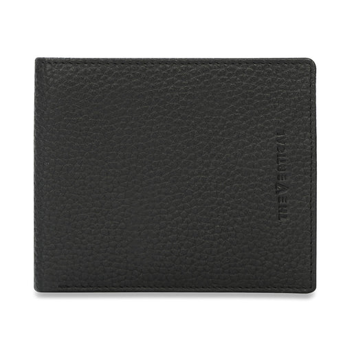 The Vertical Milenia Men Leather Global Coin Wallet Black