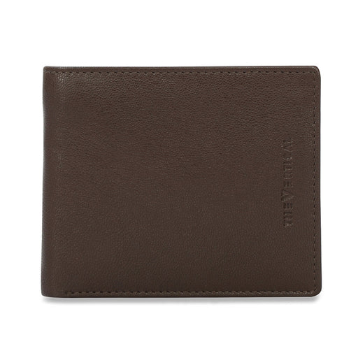 The Vertical Magnum Men Leather Global Coin Wallet Brown