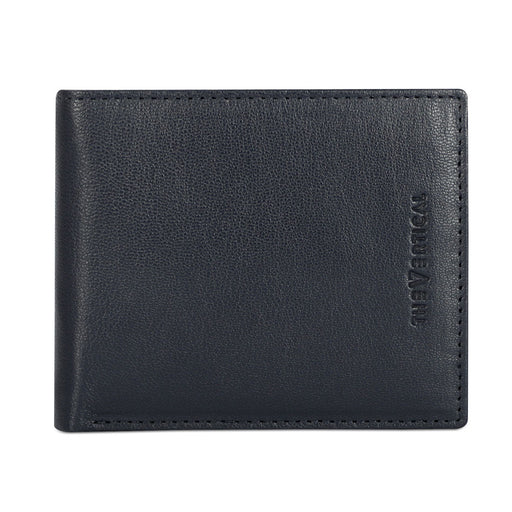 The Vertical Magnum Men Leather Global Coin Wallet navy