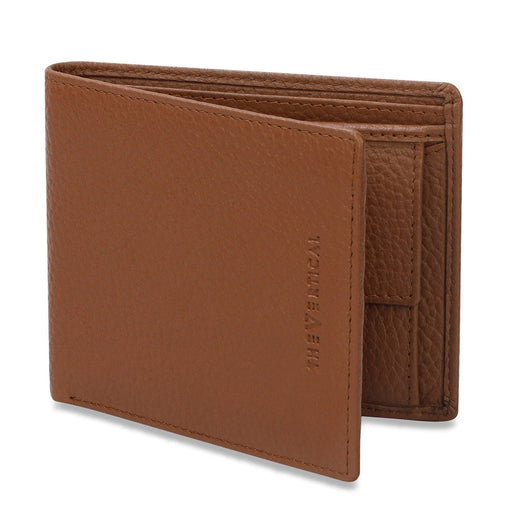 The Vertical Milenia Men Leather Global Coin Wallet Tan