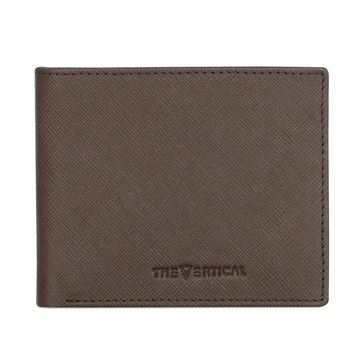 The Vertical Maestro Men Leather Global Coin Wallet Brown