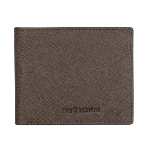 The Vertical Maestro Men Leather Global Coin Wallet Brown