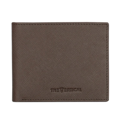 The Vertical Maestro Men Leather Global Coin Wallet Brown