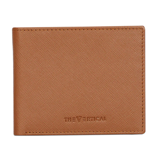 The Vertical Maestro Men Leather Global Coin Wallet Tan