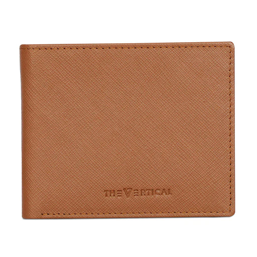 The Vertical Maestro Men Leather Global Coin Wallet Tan