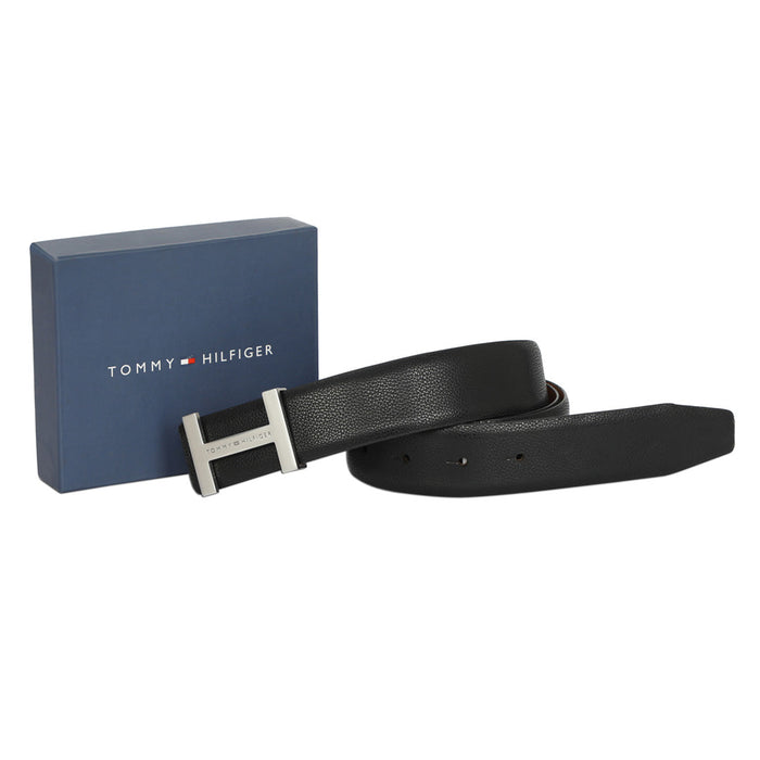 Tommy Hilfiger Broderick Men Leather Reversible Belt black