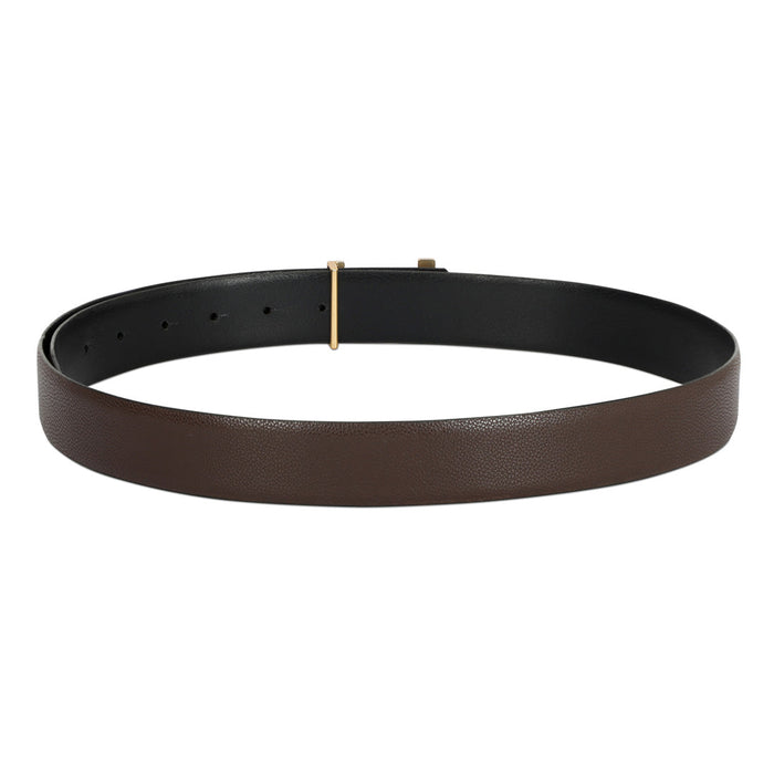 Tommy Hilfiger Broderick Men Leather Reversible Belt Brown