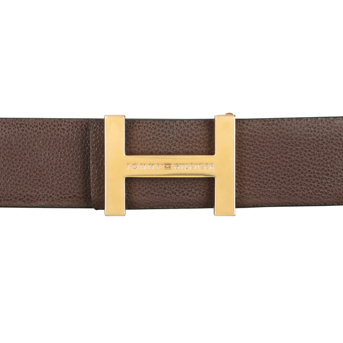 Tommy Hilfiger Broderick Men Leather Reversible Belt Brown