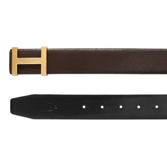 Tommy Hilfiger Broderick Men Leather Reversible Belt Brown