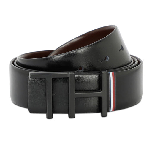 Tommy Hilfiger Welling Men Leather Reversible Belt Black