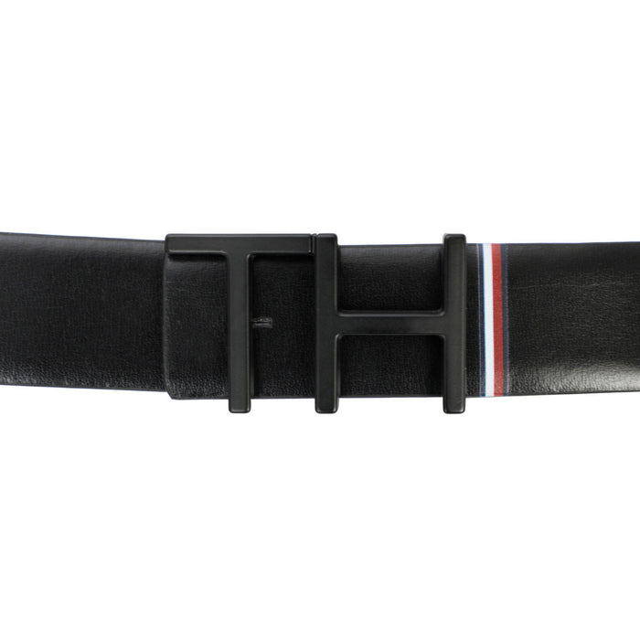 Tommy Hilfiger Welling Men Leather Reversible Belt Black