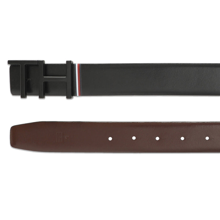 Tommy Hilfiger Welling Men Leather Reversible Belt Black