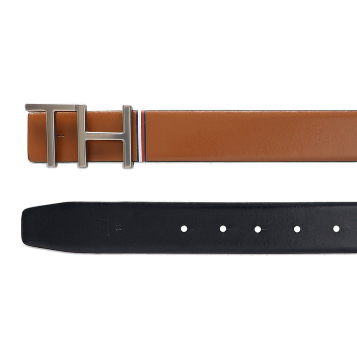 Tommy Hilfiger Welling Men Leather Reversible Belt Tan