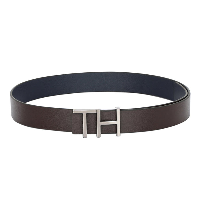 Tommy Hilfiger Cusack Men Leather Reversible Belt Brown