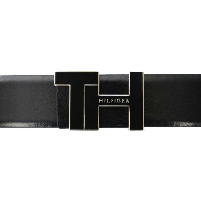 Tommy Hilfiger Dobler Men Leather Reversible Belt Black