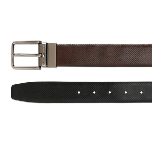 Tommy Hilfiger Spier Men Leather Reversible Belt Brown