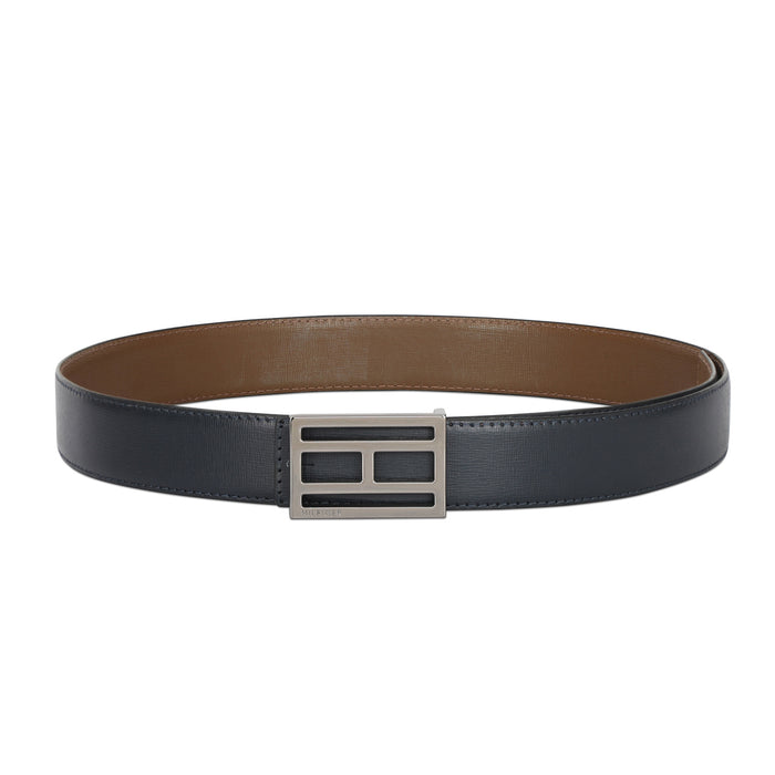 Tommy Hilfiger Batley Mens Leather Reversible Belt navy