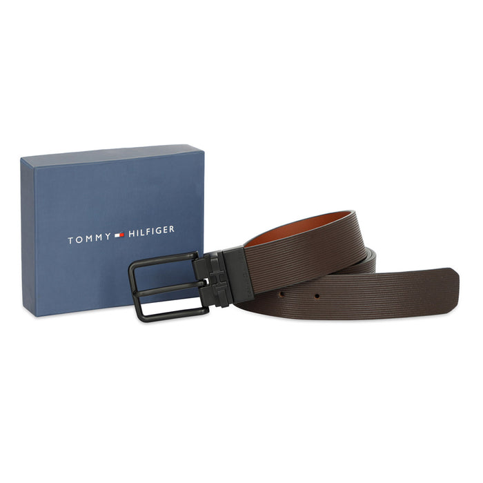 Tommy Hilfiger Morley Men Leather Reversible Belt brown