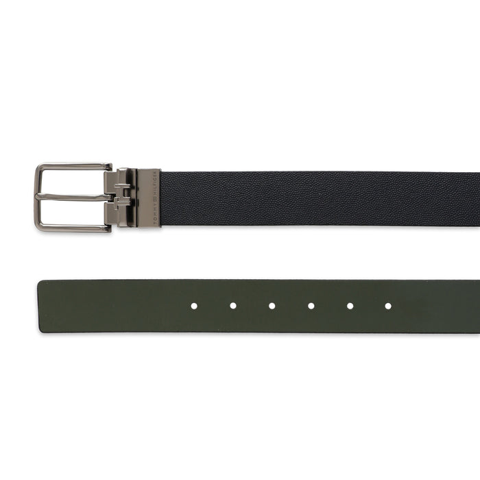 Tommy Hilfiger Creswood Men Leather Reversible Belt Navy