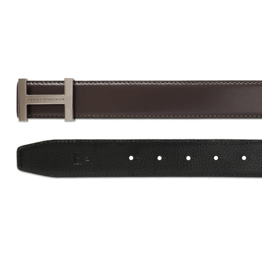 Tommy Hilfiger Craven Mens Leather Reversible Belt Brown