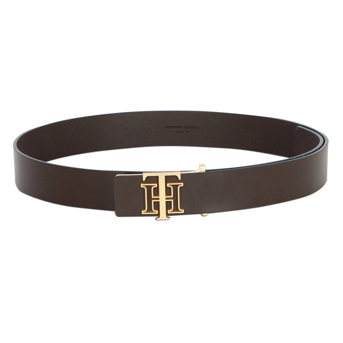 Tommy Hilfiger Lynskey Mens Leather Belt Brown