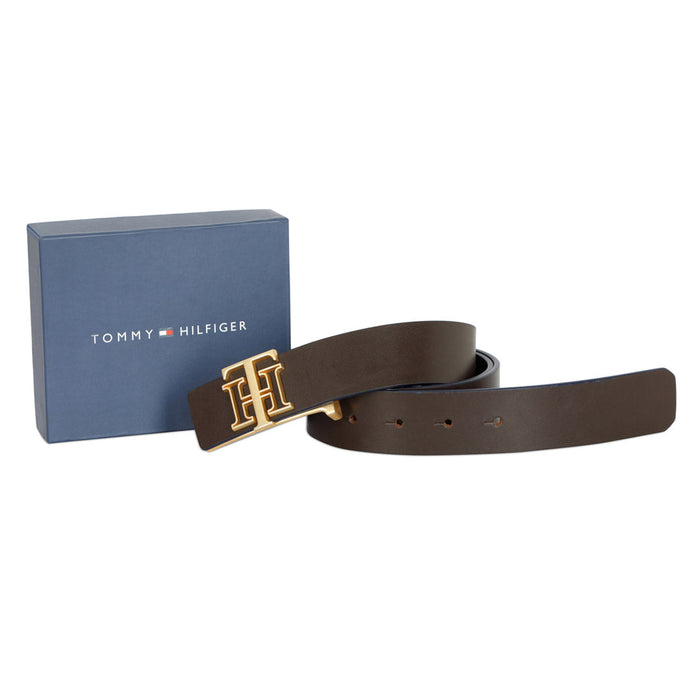 Tommy Hilfiger Lynskey Mens Leather Belt Brown