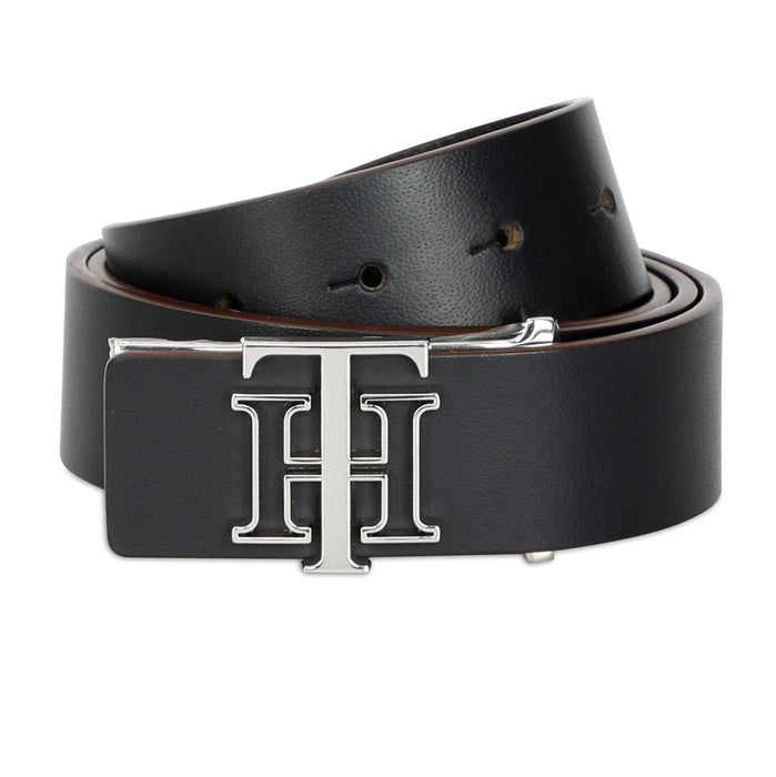 Tommy Hilfiger Lynskey Mens Leather Belt Navy