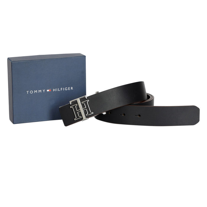 Tommy Hilfiger Lynskey Mens Leather Belt Navy