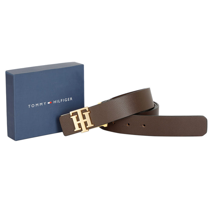 Tommy Hilfiger Annette Mens Leather Belt Brown