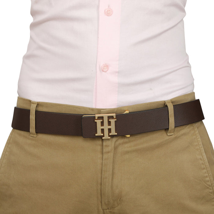 Tommy Hilfiger Annette Mens Leather Belt Brown