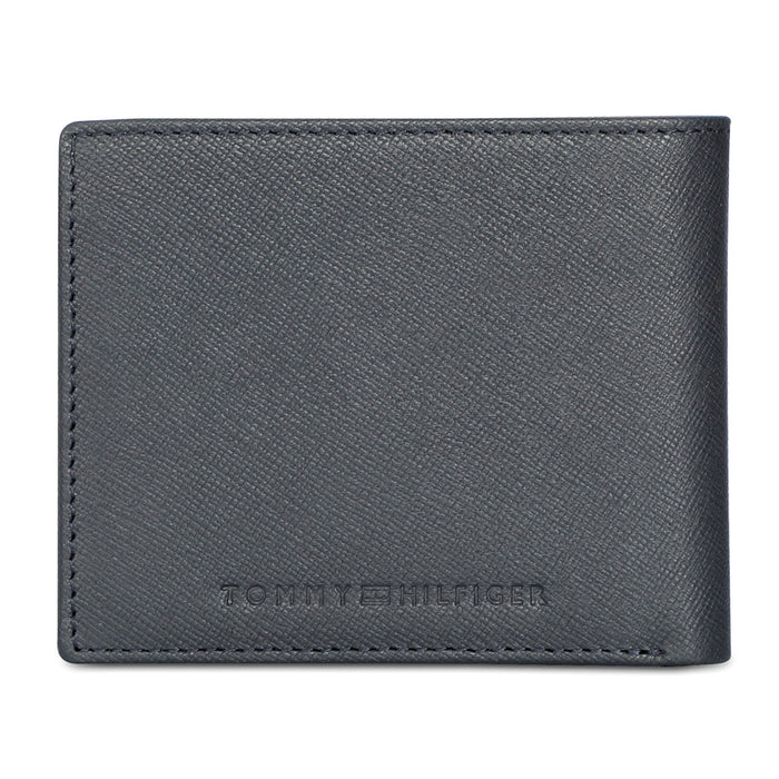 Tommy Hilfiger Michelin Mens Leather Slimfold Wallet Navy