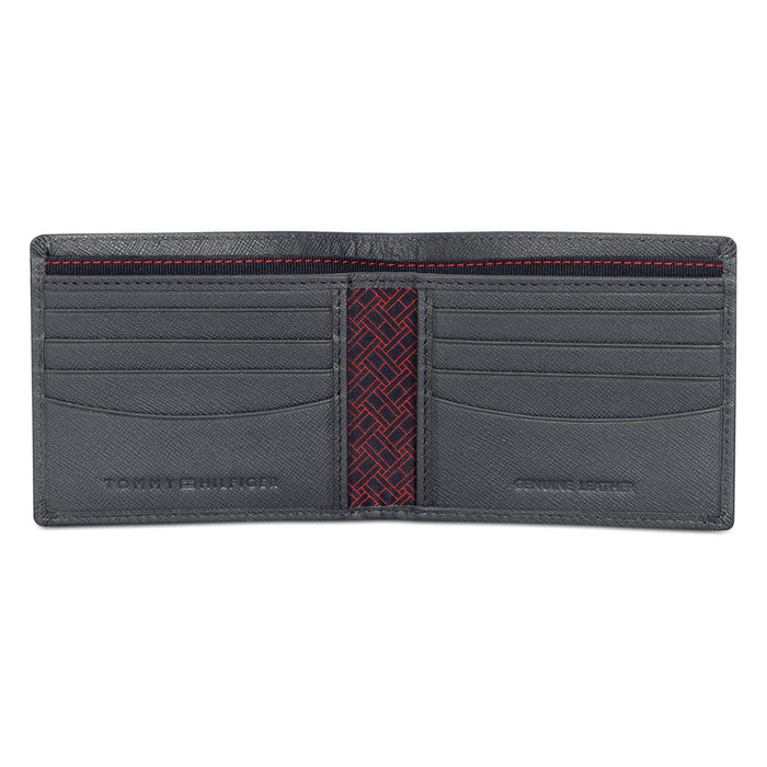 Tommy Hilfiger Michelin Mens Leather Slimfold Wallet Navy