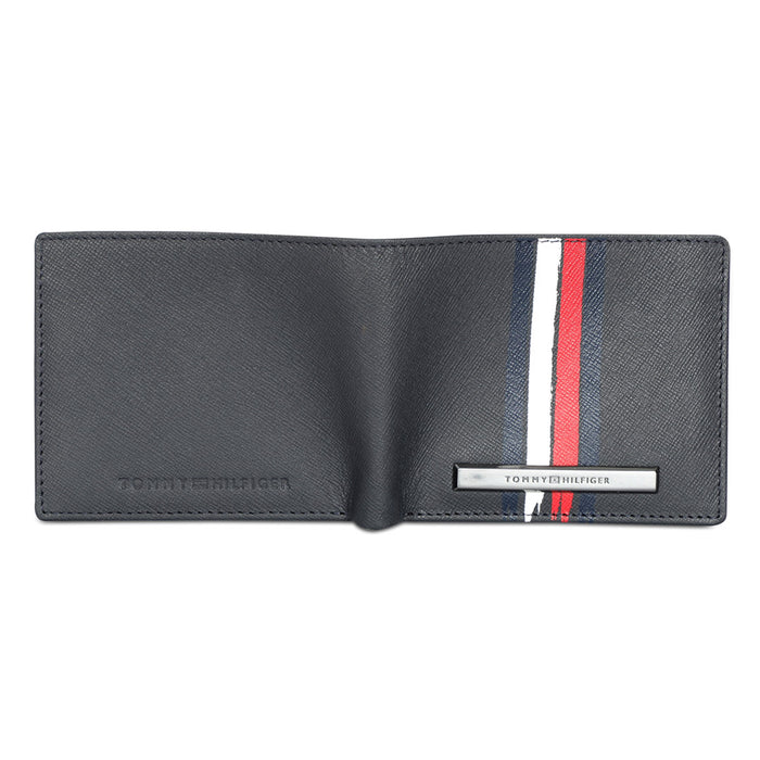 Tommy Hilfiger Michelin Mens Leather Slimfold Wallet Navy