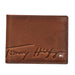 Tommy Hilfiger Michelin Men Leather Slimfold Wallet Tan