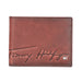 Tommy Hilfiger Michelin Men Leather Global Coin Wallet Wine