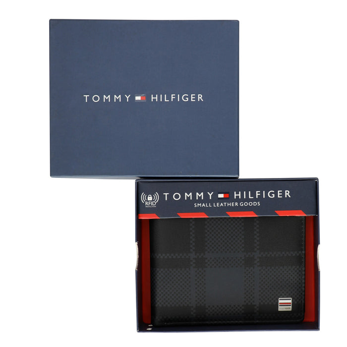 Tommy Hilfiger Stallion Men Leather Passcase Wallet black