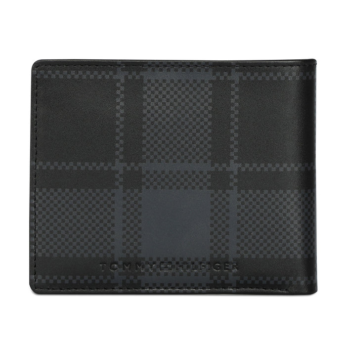 Tommy Hilfiger Stallion Men Leather Passcase Wallet black