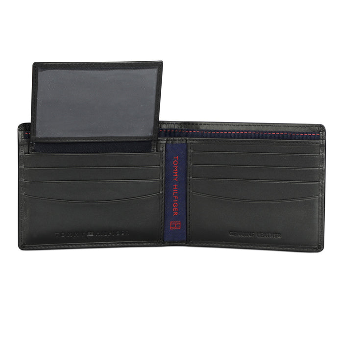 Tommy Hilfiger Stallion Men Leather Passcase Wallet black