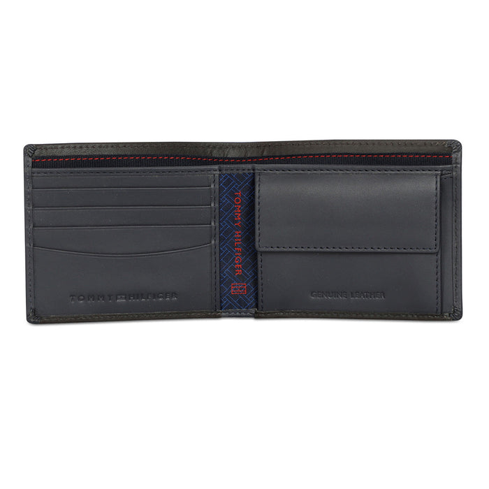 Tommy Hilfiger Deckard Men Leather Global Coin Wallet Brown