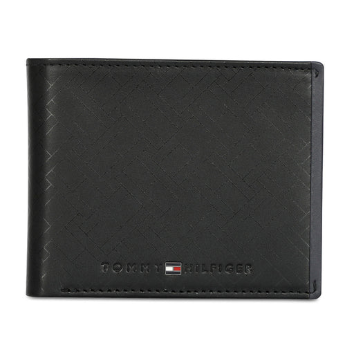 Tommy Hilfiger Ather Men Leather Global Coin Wallet Black