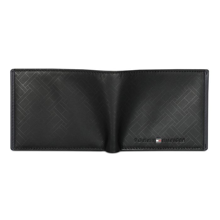 Tommy Hilfiger Ather Men Leather Global Coin Wallet Black