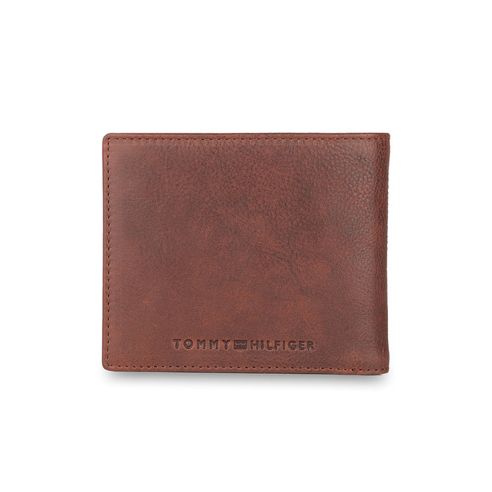 Tommy Hilfiger Deckard Men Leather Global Coin Wallet Brown