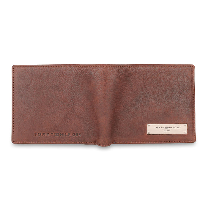 Tommy Hilfiger Deckard Men Leather Global Coin Wallet Brown