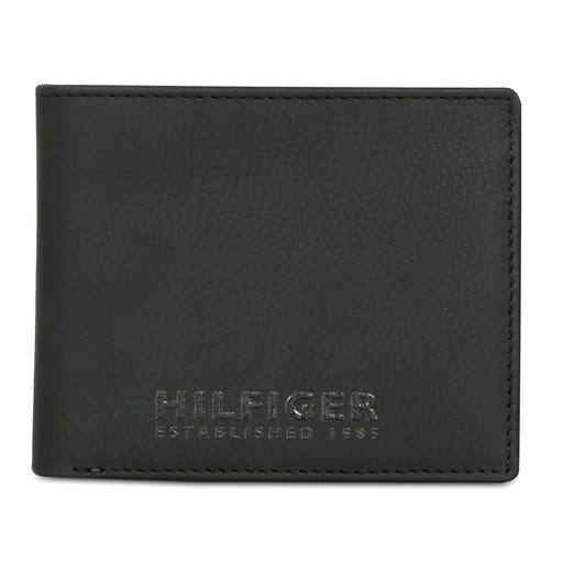 Tommy Hilfiger Rocco Mens Leather Global Coin Wallet Black