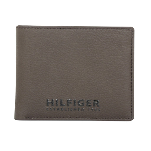 Tommy Hilfiger Rocco Mens Leather Passcase Wallet Brown