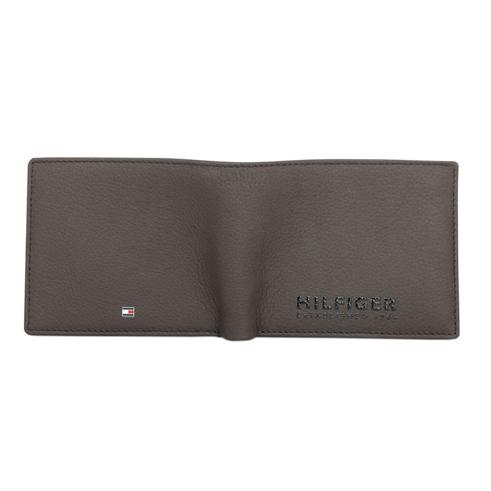 Tommy Hilfiger Rocco Mens Leather Passcase Wallet Brown