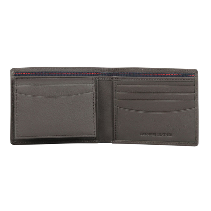 Tommy Hilfiger Rocco Mens Leather Passcase Wallet Brown