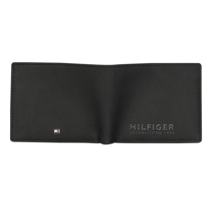 Tommy Hilfiger Rocco Mens Leather Passcase Wallet Black